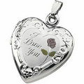 Sterling Silver "I Love You" Heart Locket